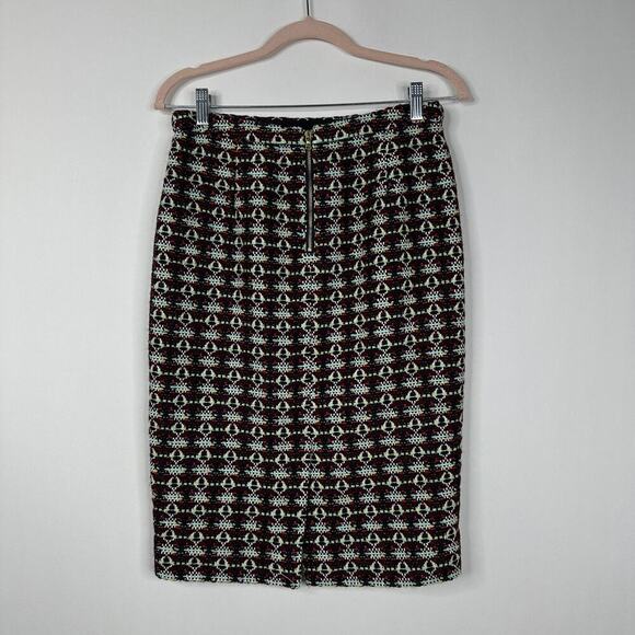 2/$30 NWT J. Crew Garnet Tweed Pencil Skirt Midi Wool Alpaca High Rise #8332 - Picture 4 of 8